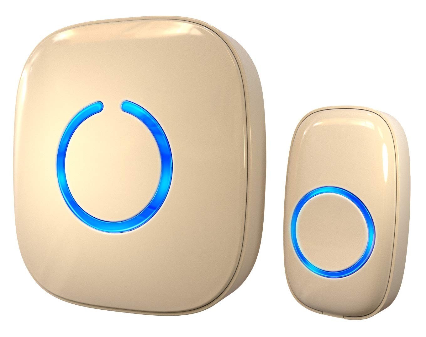 SadoTech Wireless Doorbell, Beige, 1 Plug In Receiver