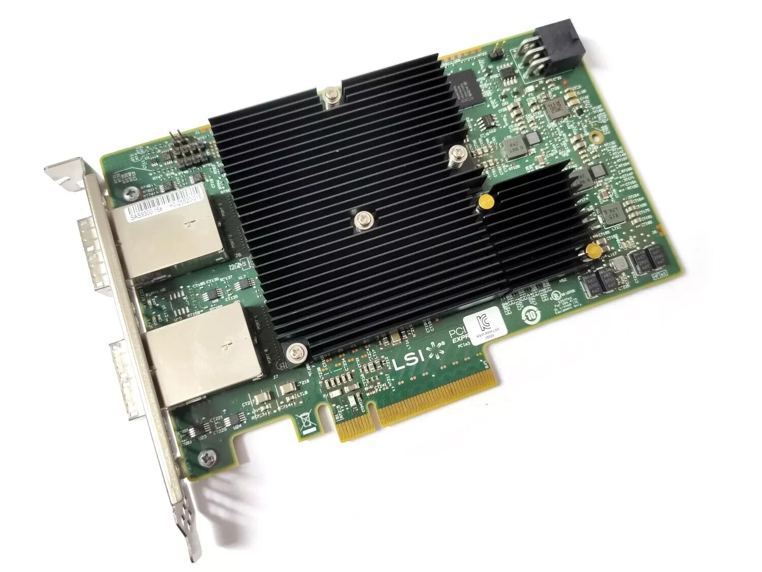 Avago Broadcom LSI 9300-16e SATA / SAS HBA Controller 12Gbps PCIe x8 IT SFF-8644