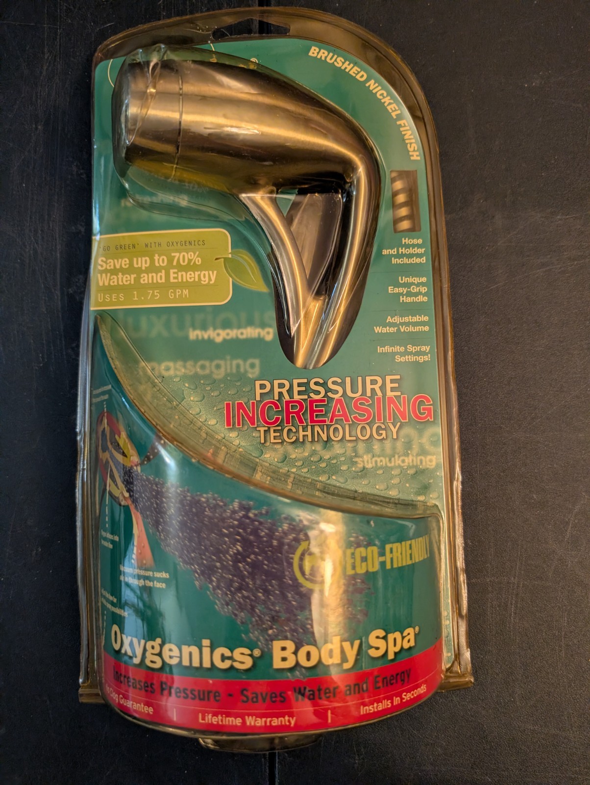 Oxygenics Body Spa Handheld Shower Head High Pressure Massage Hose
