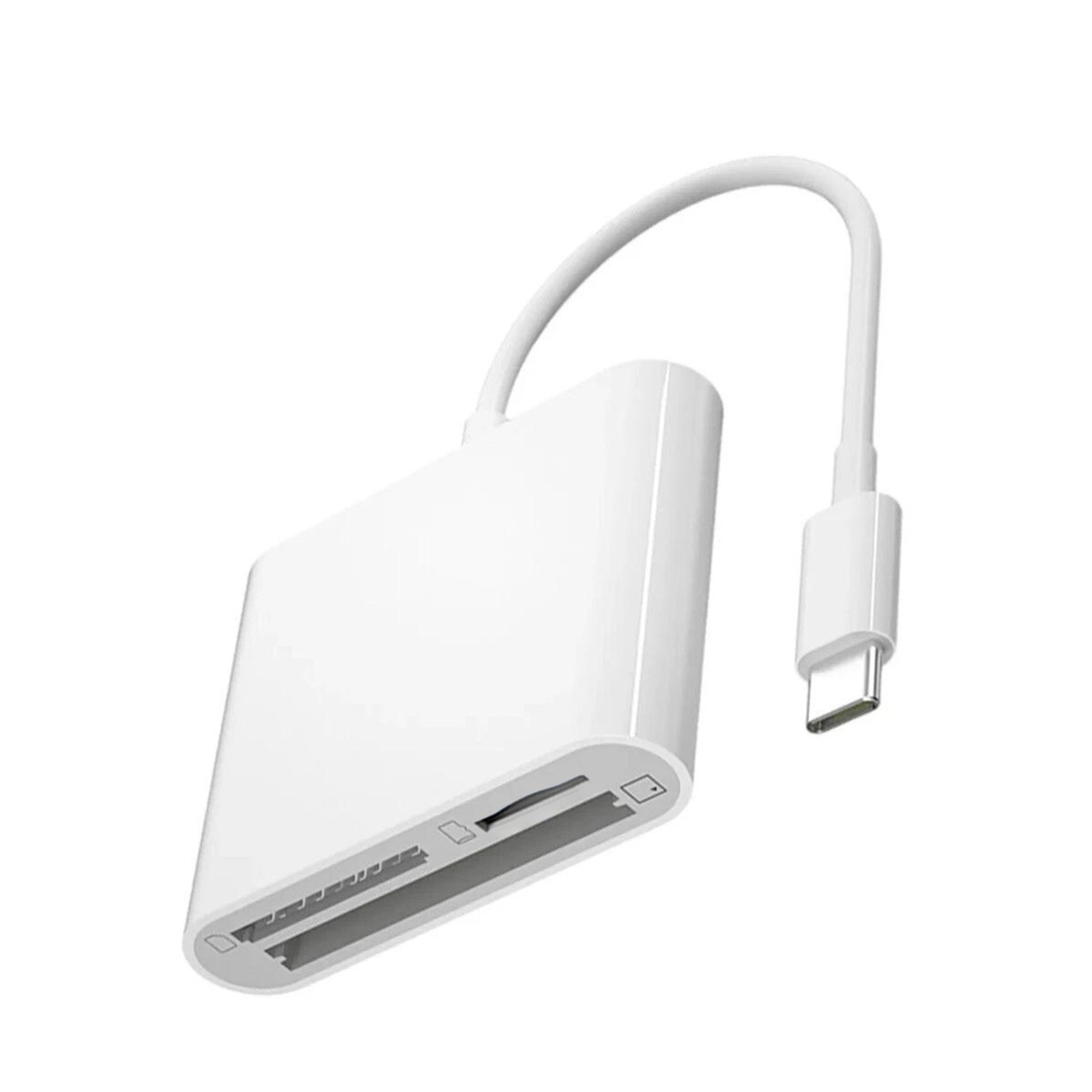 USB C to CF SD TF Card Adapter Reader for Smartphone Tablet Laptop Computer