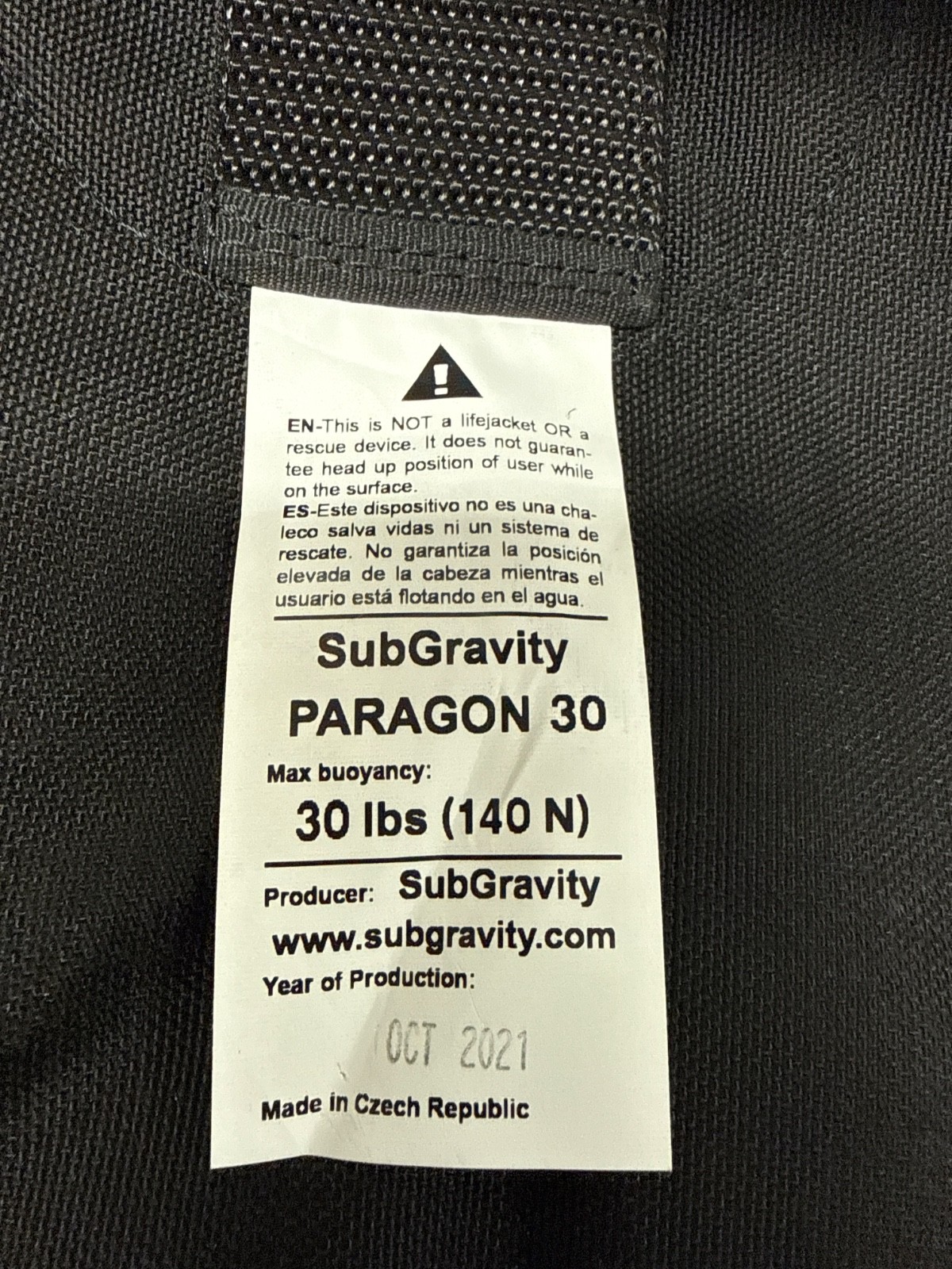 Sub Gravity Paragon BackPlate & Wing system 30# ADJ SS Pink, 0186