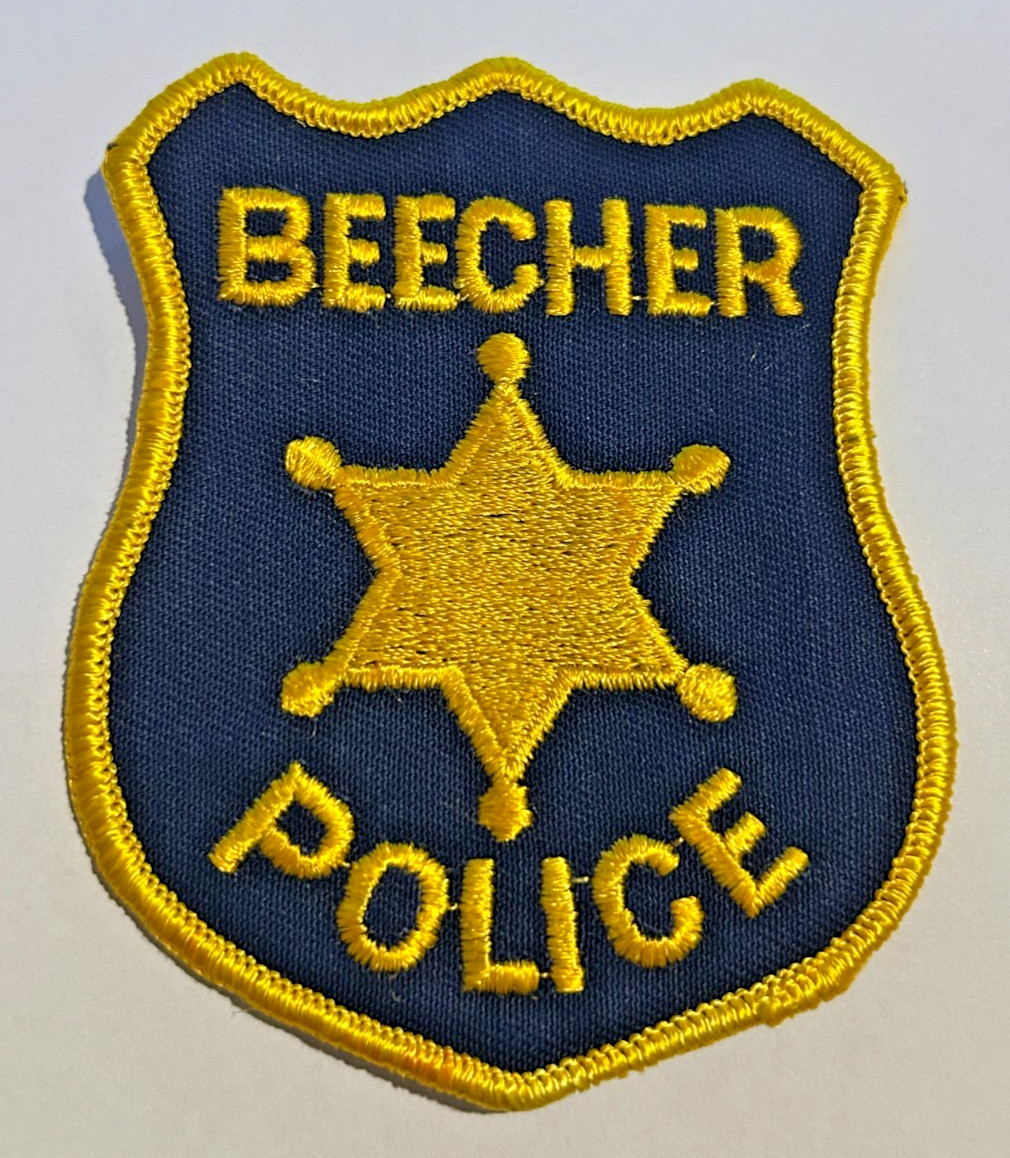 Vintage Beecher Illinois Police 4" Patch Unused