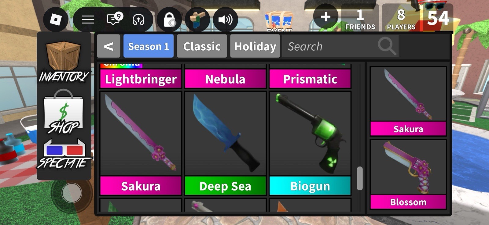 🌸 MM2 - Murder Mystery 2 - Sakura Set - Best Price 🌸