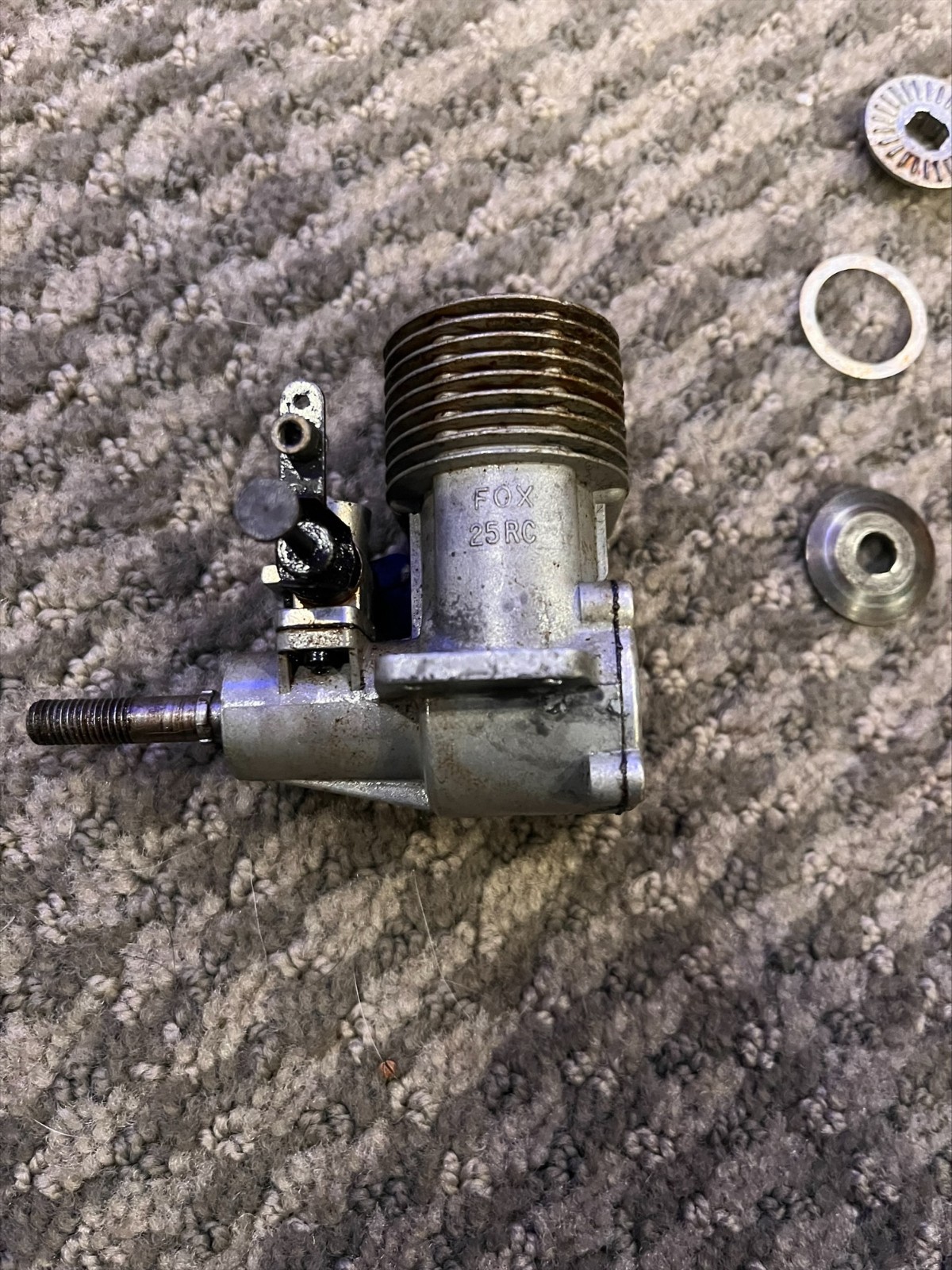 FOX 25 RC engine nitro/glow powered USED AS-IN FOR PARTS OR REPAIR
