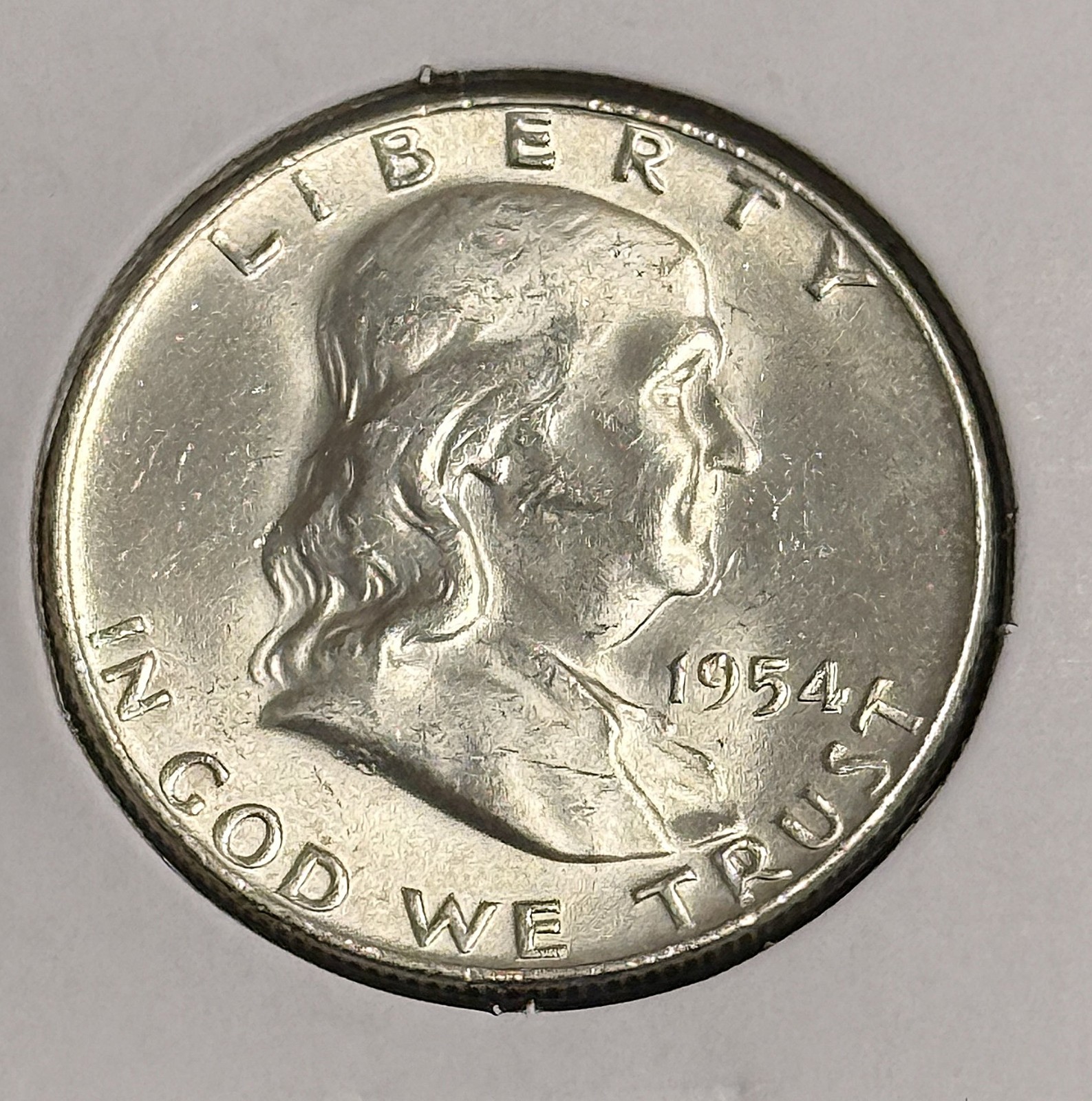 1954-D Franklin Half Dollar, Choice Uncirculated, (21762)