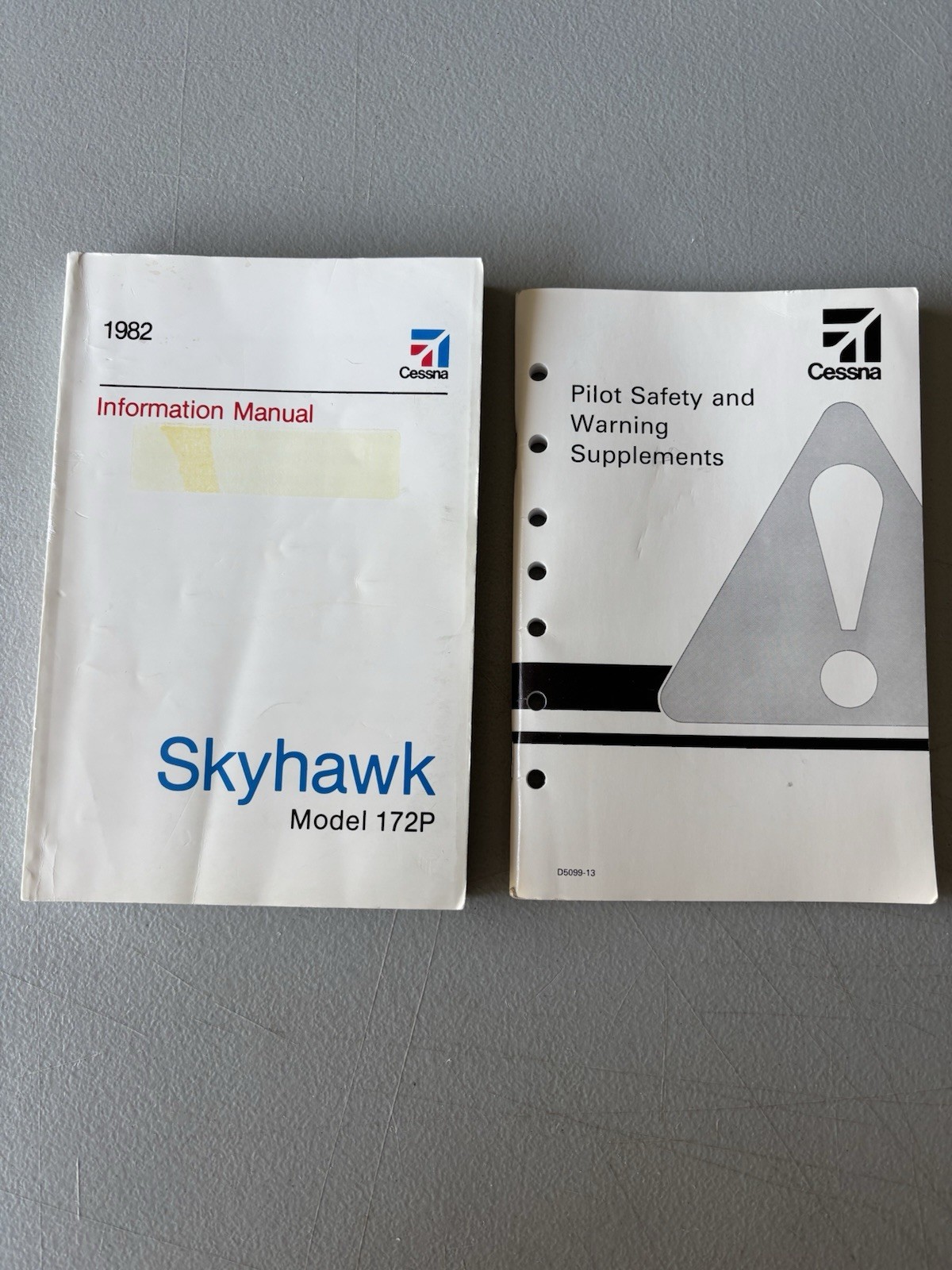 1982 Cessna Skyhawk Model 172P Information Manual & Cessna Pilot Safety Manual