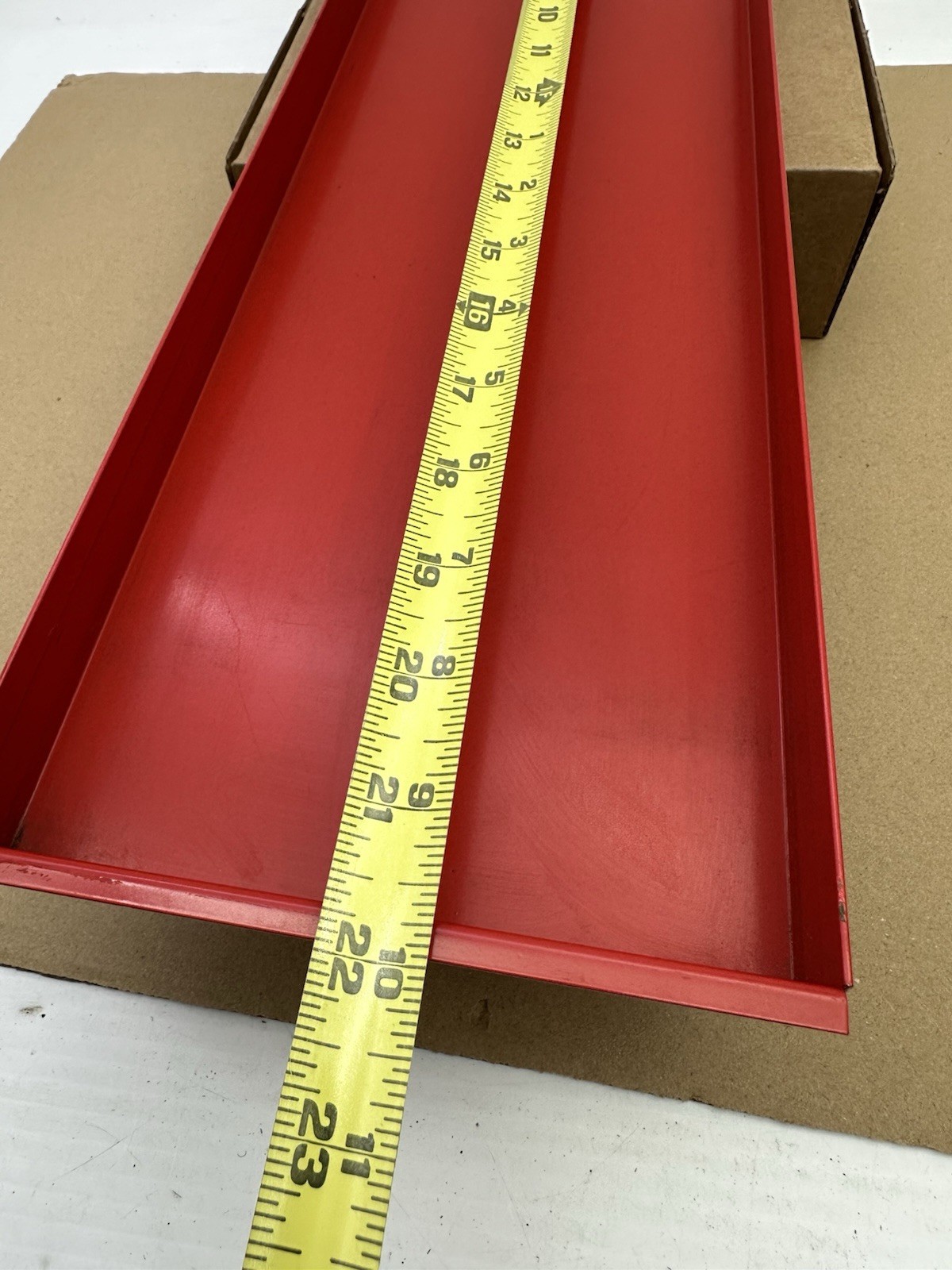 Snap-on KRA380 Roll Cab Sliding Parts Tray 21.5'' Wide x 6'' Deep x 1'' High Red
