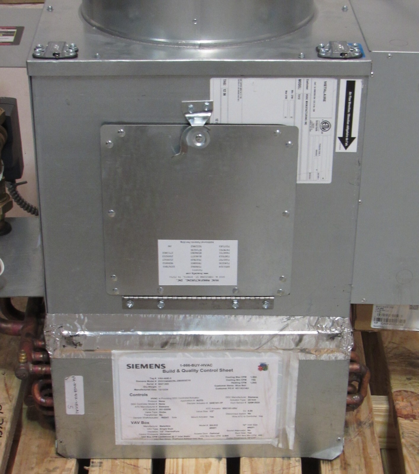 NEW Siemens Variable Air Volume VAV Actuator Box Assembly HVAC Zone Control ZCU