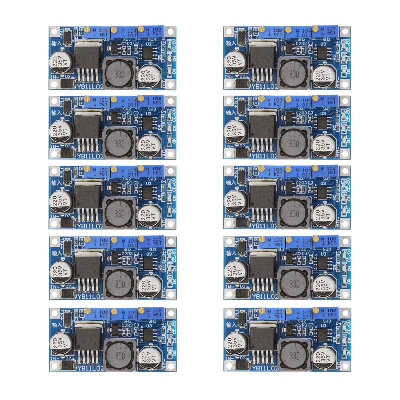 10 Pack LM2596S LED Constant Current Constant Voltage Power Supply Module