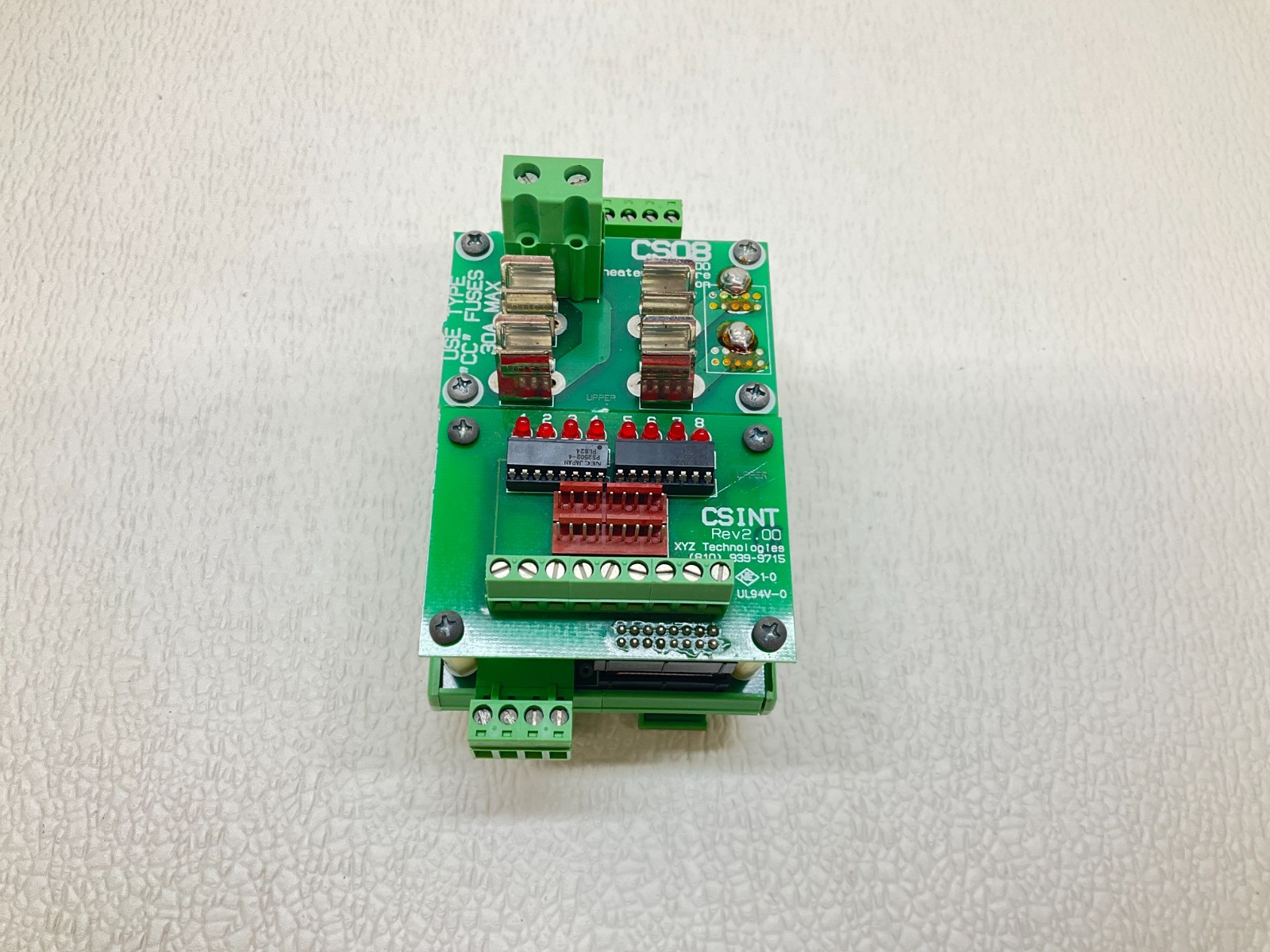Phoenix Contact CS08 REV 3.00 Heater Failure Control Unit CSINT Rev 2.00 (TSC)