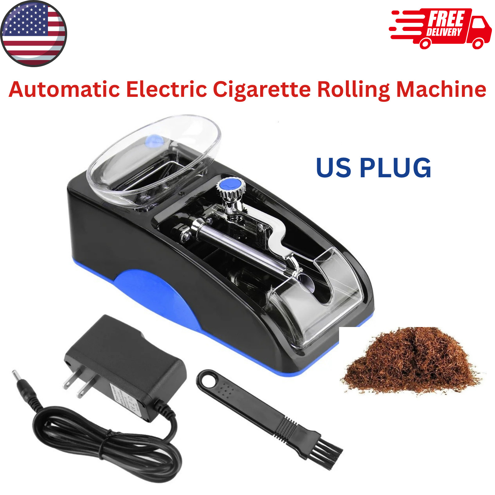 Automatic Electric Cigarette Rolling Machine Tobacco Injector Roller Maker Tool