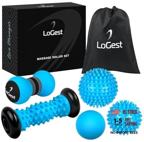Logest Foot Massage Rollers and Balls for Trigger Point Therapy