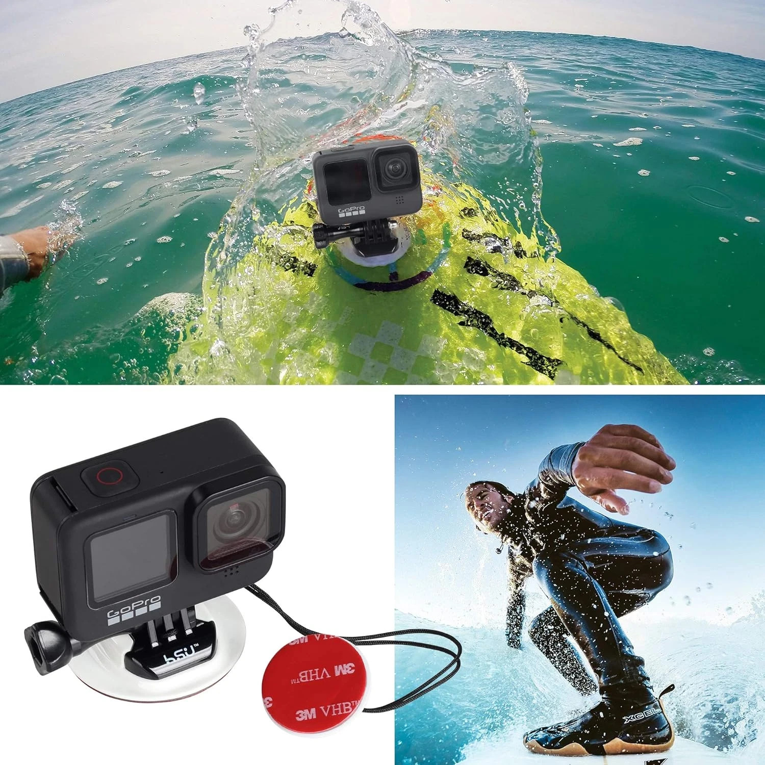 HSU Surf Mounts Accessories Ski Snorkeling Surfing Wakeboarding HGP5717