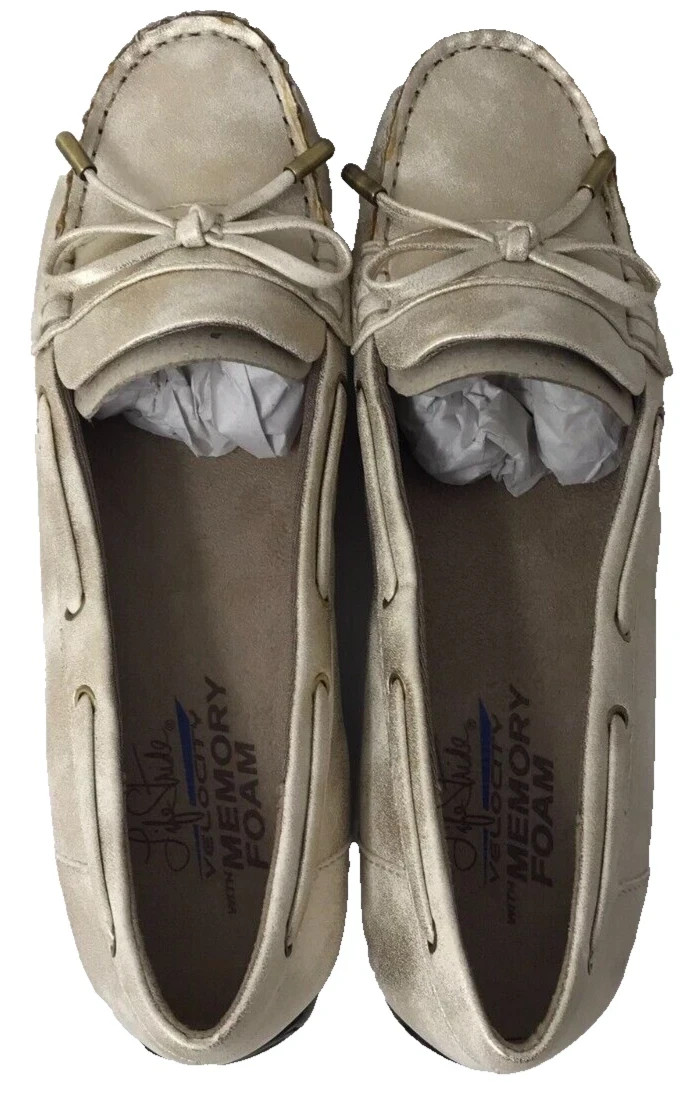 Lifestride Women's Valor Comfort Slip On Walking Loafers Gold Size:9 201F