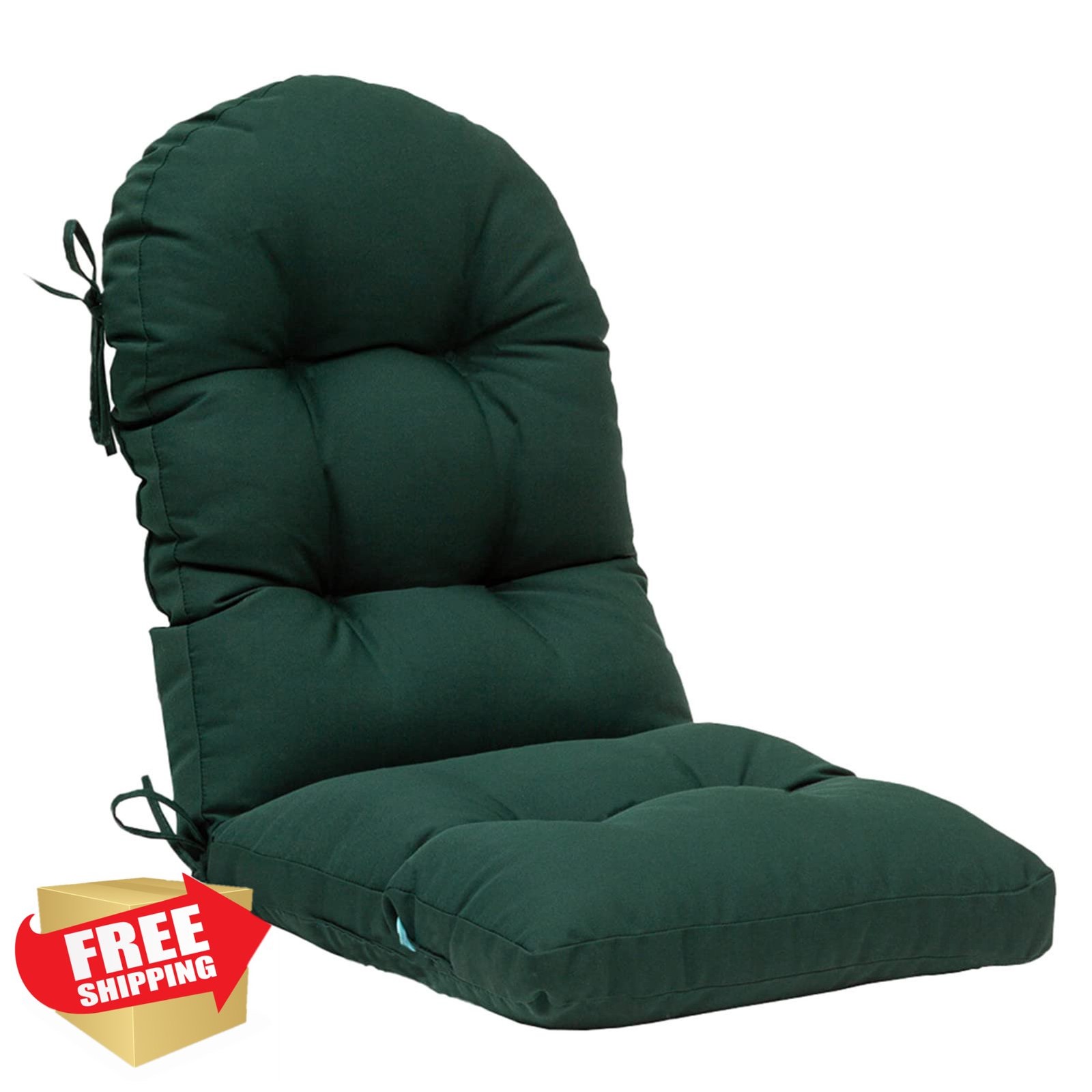QILLOWAY Mallard Adirondack High Back Chair Cushion Set of 2 Thick Padded