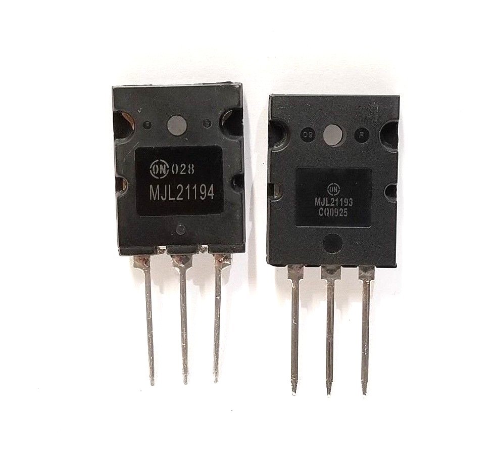 5 Pairs MJL21194  + MJL21193 SILICON POWER TRANSISTOR New BY ON Semiconductor