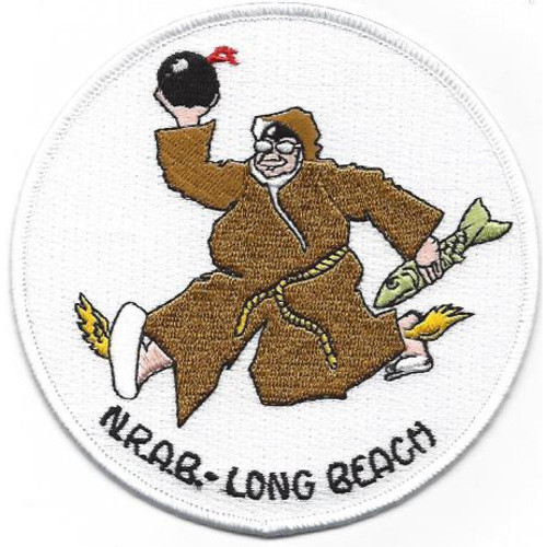 4.5" NAVY NAVAL RESERVE AIR BASE LONG BEACH DAUGHERTY FIELD EMBROIDERED PATCH