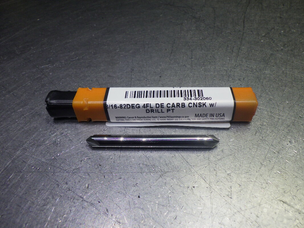 Monster 3/16" 82 Deg 4 Flute DE Carbide Countersink 334-302060 (LOC3533A)