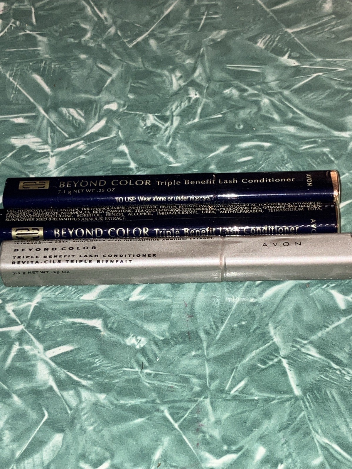 Vintage NOS New Avon Beyond color triple benefit lash conditioner lot of 3