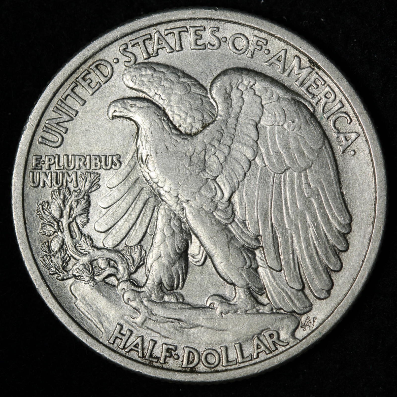 1937 Walking Liberty Silver Half Dollar AU+ E342 RYNE