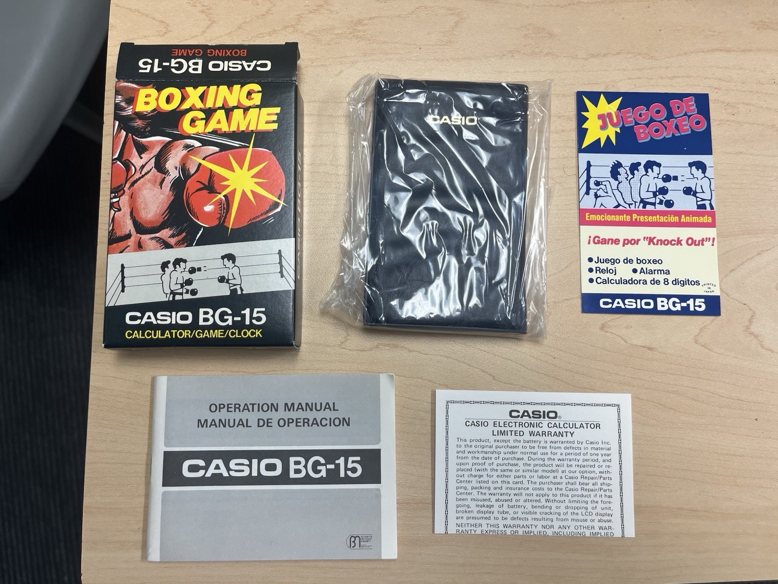 BRAND NEW  1981 Casio BG-15 Vintage Boxing Game Calculator