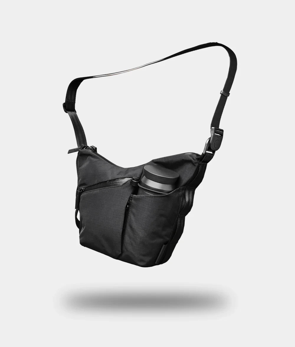 NWT Alpaka Flow Satchel 2L  Travel Crossbody Bag Black | Axoflux 210D