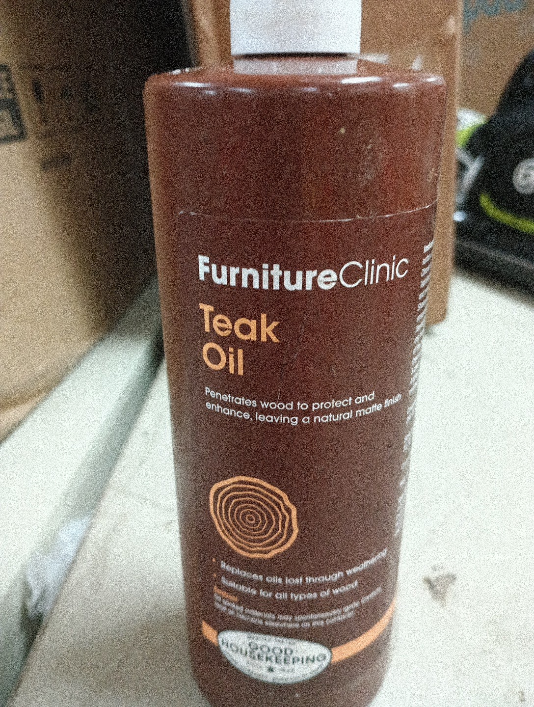 FurnitureClinic Teak Oil Wood Protects & Cleans  17 oz, 1054