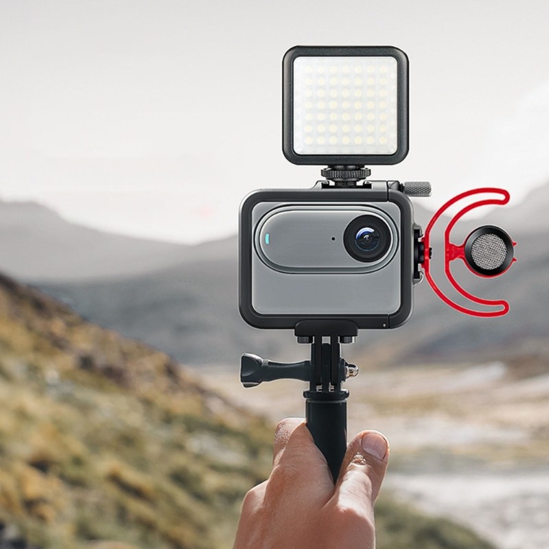 Protective Frame Metal Cage for GO3 Camera Border Holder Tripod Adapter