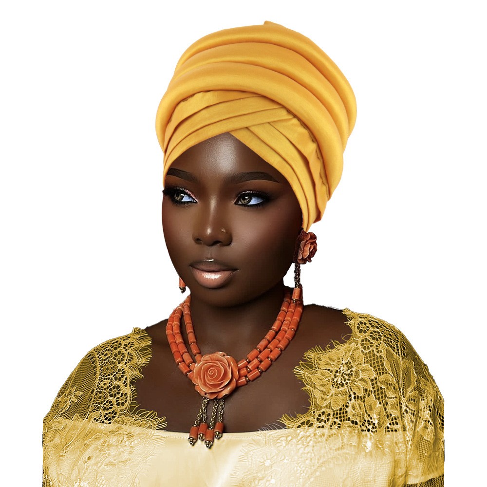 African Head Wrap Turban for Women Headscarf Wedding Party Headwear Headband New