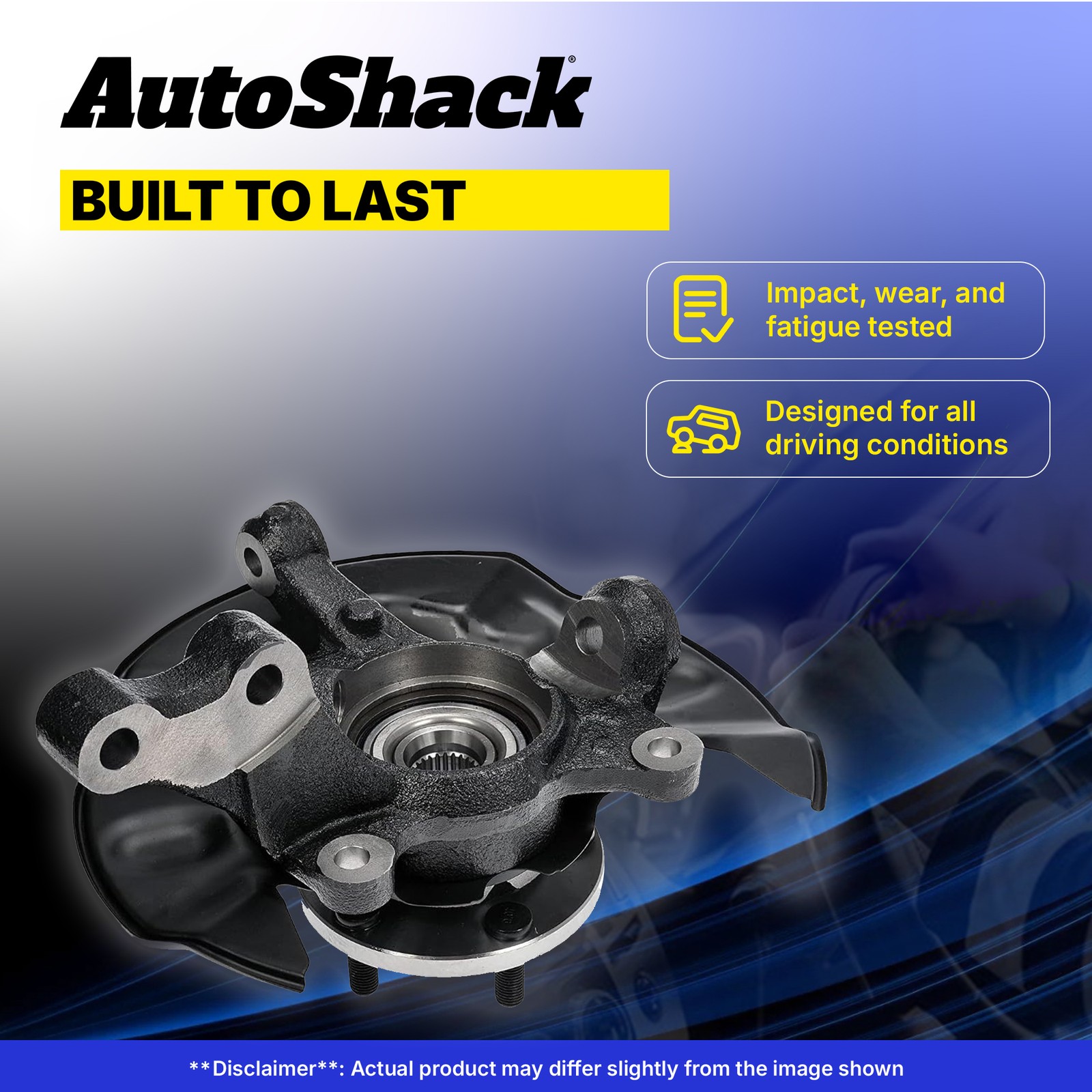 Front Loaded Steering Knuckles for Ford, Transit Connect 2010-2013, FWD L4 2.0L