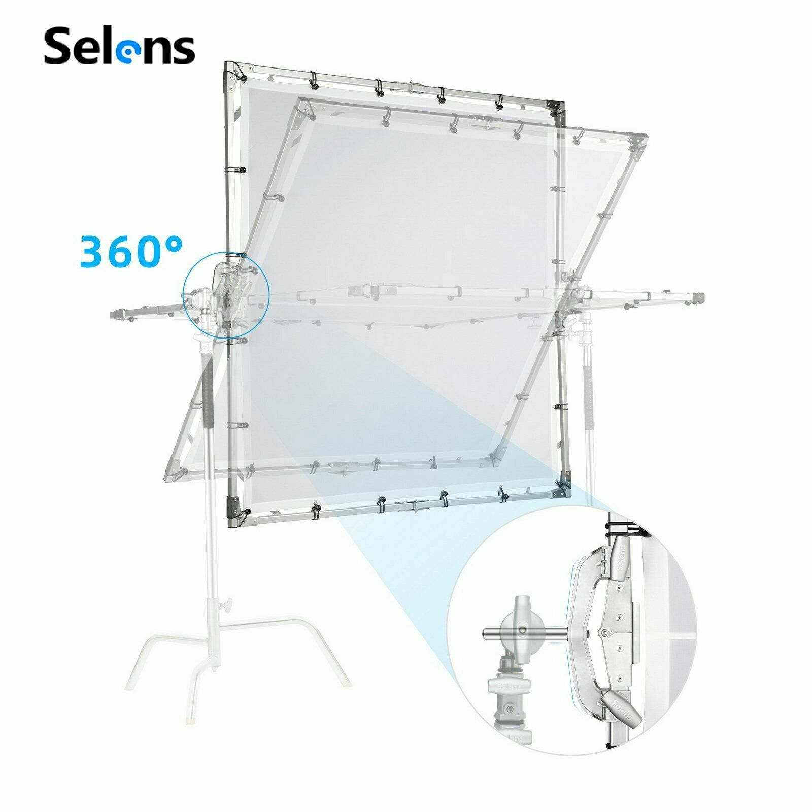 Selens Portable Large Studio Photography Commercial Soft Light Diffusers Screen