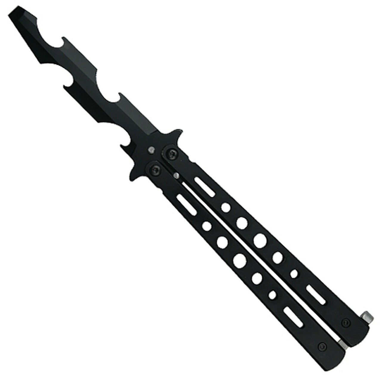 BLACK Rescue Multi Tool Practice BALISONG BUTTERFLY Knife Butter Fly Trainer