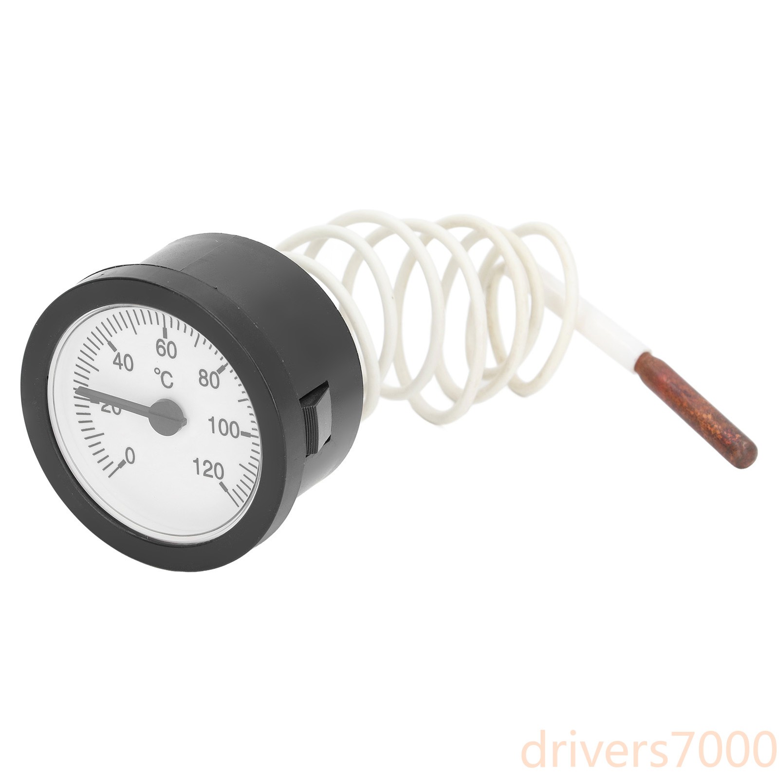 Thermometer Gauge with Tube Small Size  Round Type Portable Temperature Gauge