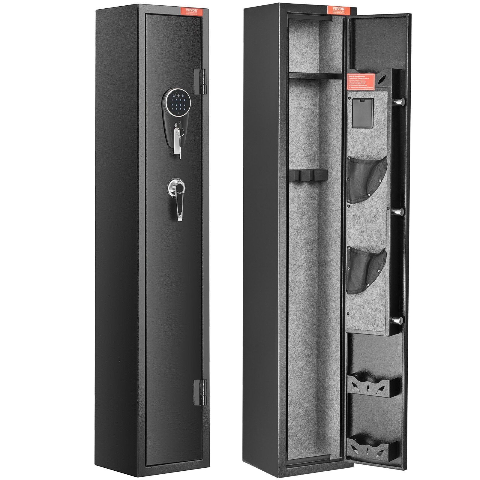 3 Rifles Gun Safe, Rifle Safe with Lock & Digital Keypad, Quick Access Gun Stora