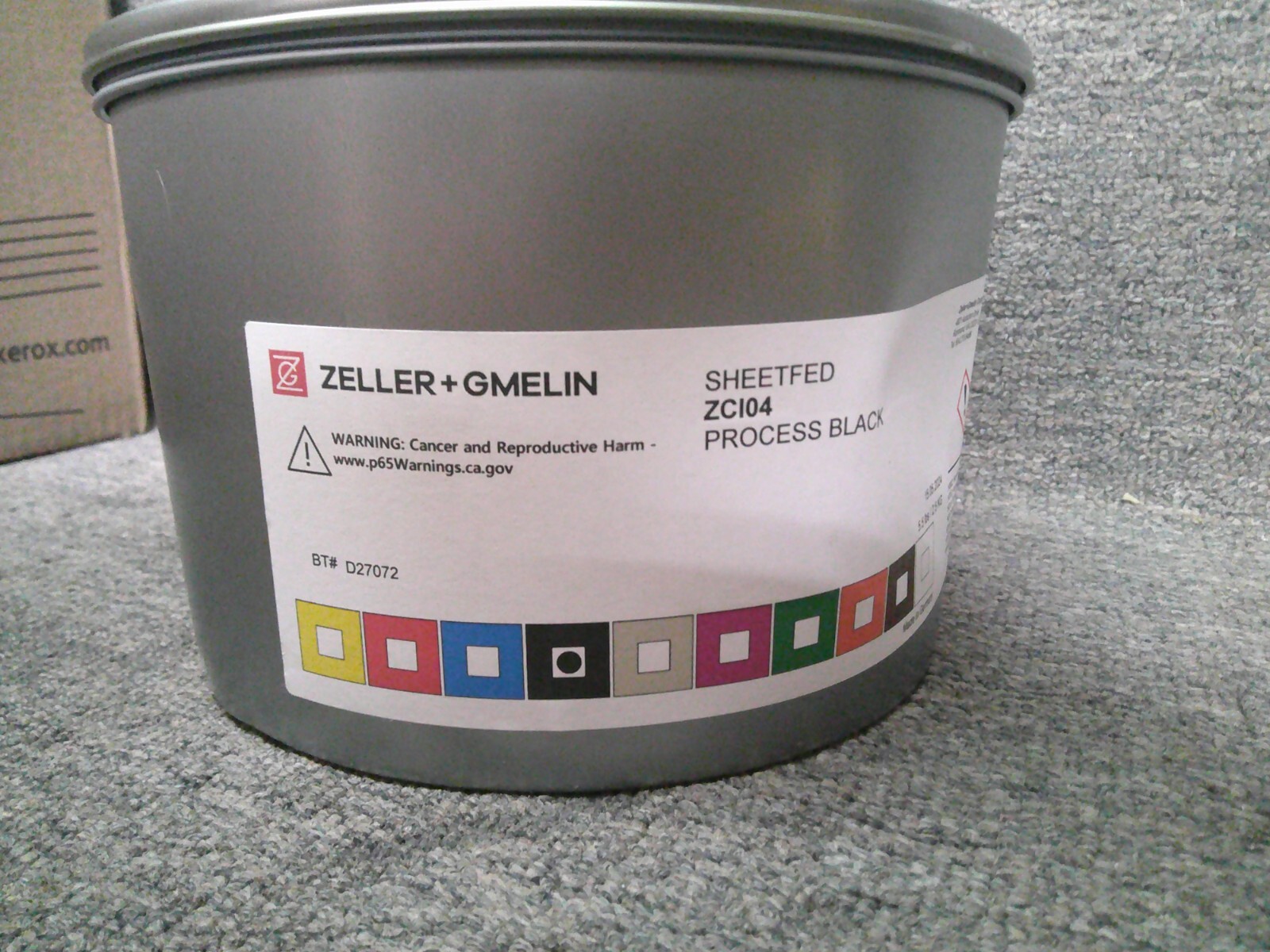 Zeller + Gmelin (4 pack) Ink - Sheetfed ZC104 Process Black