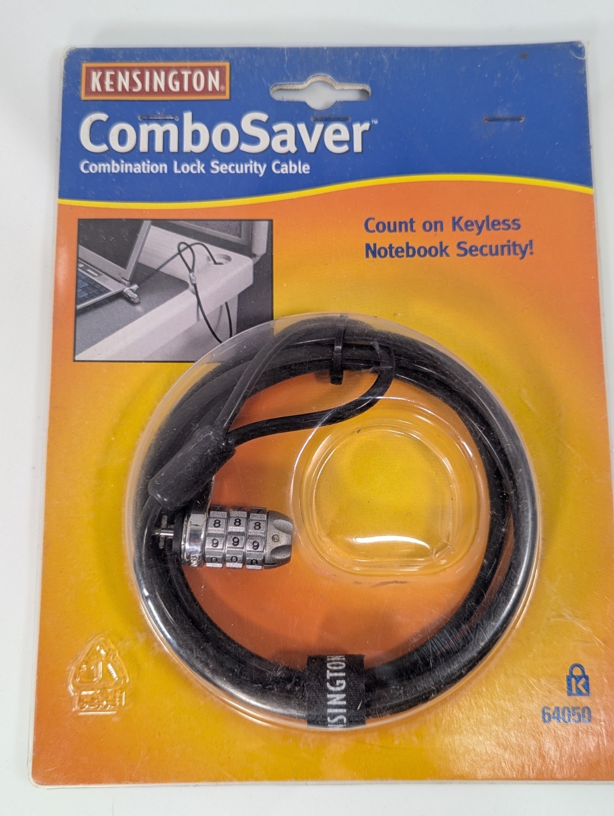 Genuine Kensington ComboSaver Sealed Combination Lock Notepad Laptop Computer