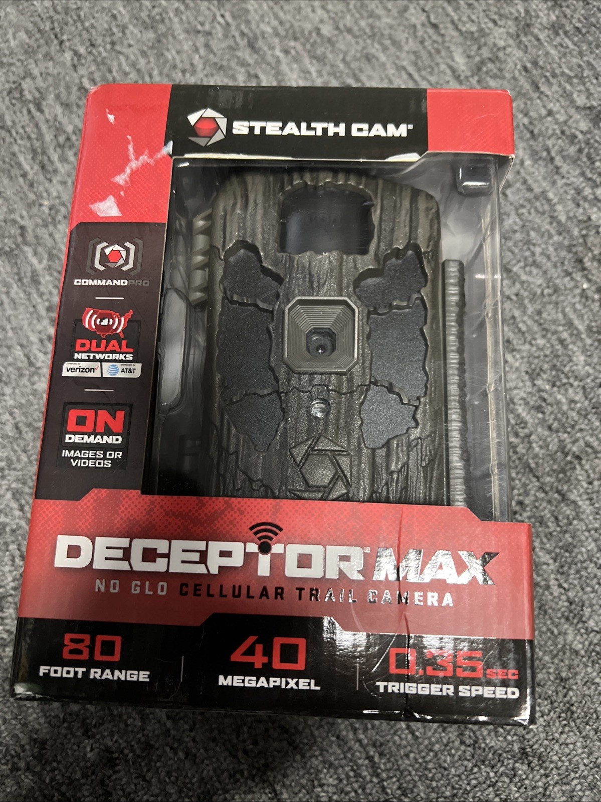 Stealth Cam Deceptor Max 80 Foot Range,40 Megapixel,0.35 Sec Trigger Speed——-6