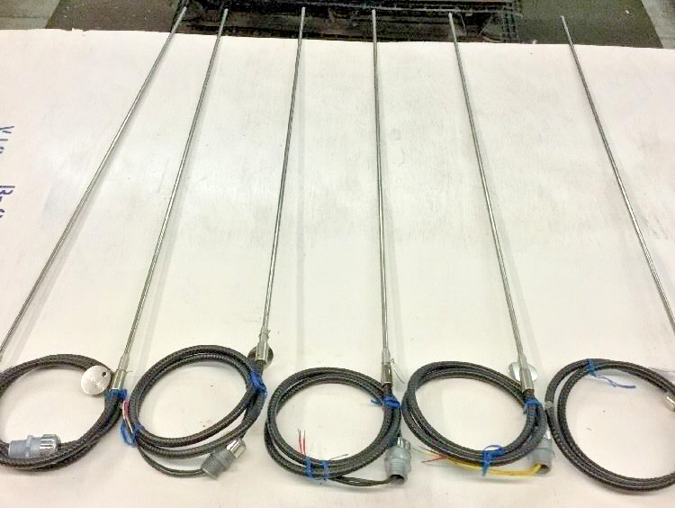 Temperature Sensor Probes with Wiring & Connectors 30" Long