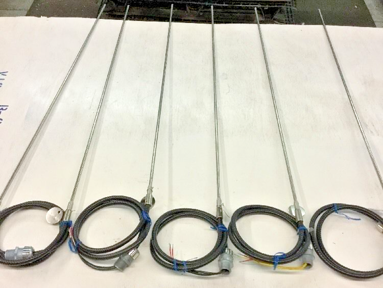 Temperature Sensor Probes with Wiring & Connectors 30" Long
