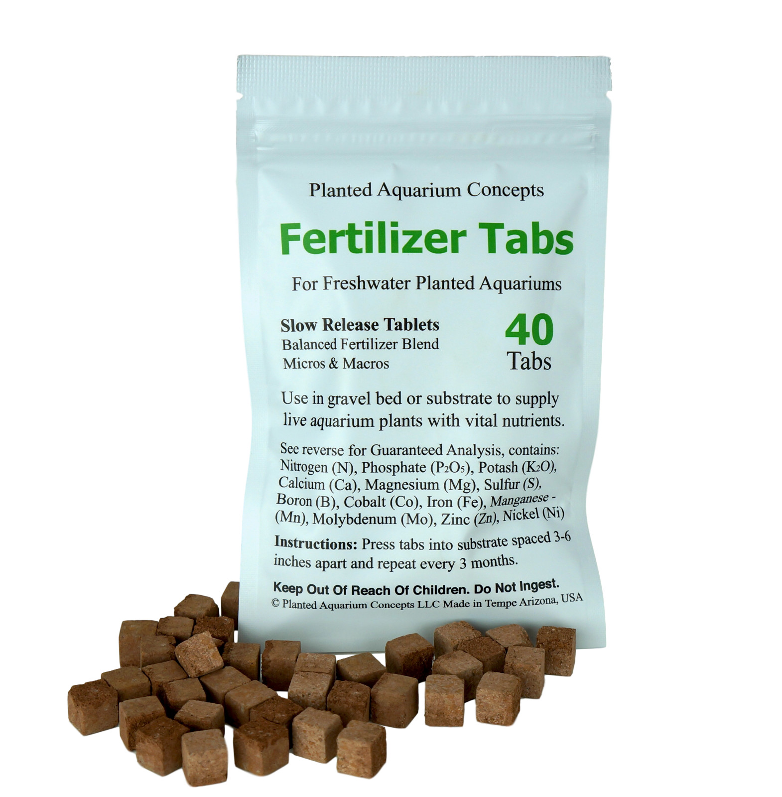 Aquarium Plant Root Tabs 40 pk Freshwater Planted Aquarium Concepts BRAND NEW!