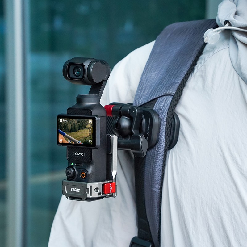 Magnetic Quick Release Backpack Clip for DJI Insta360 Action Camera Bracket Base