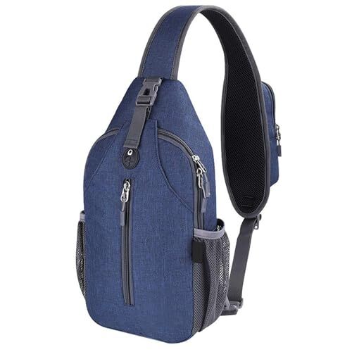 Crossbody Sling Bag Chest Daypack Small Shoulder Backpack Casual Multipurpose...