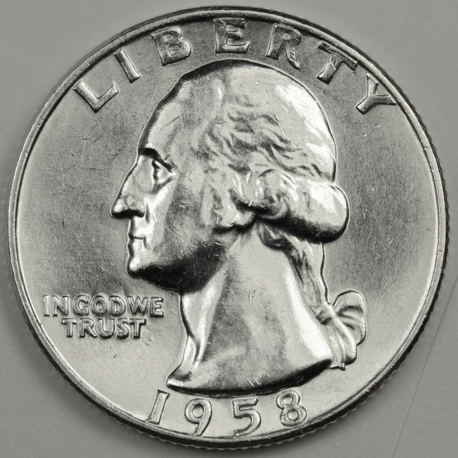 1958-d Washington Quarter.  Nice B.U.  86783   (Inventory A)