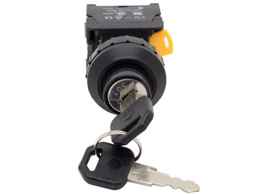 KS-302 ATI 30mm KEY Selector Switch Maintained 1NC 1NO 2 Positions