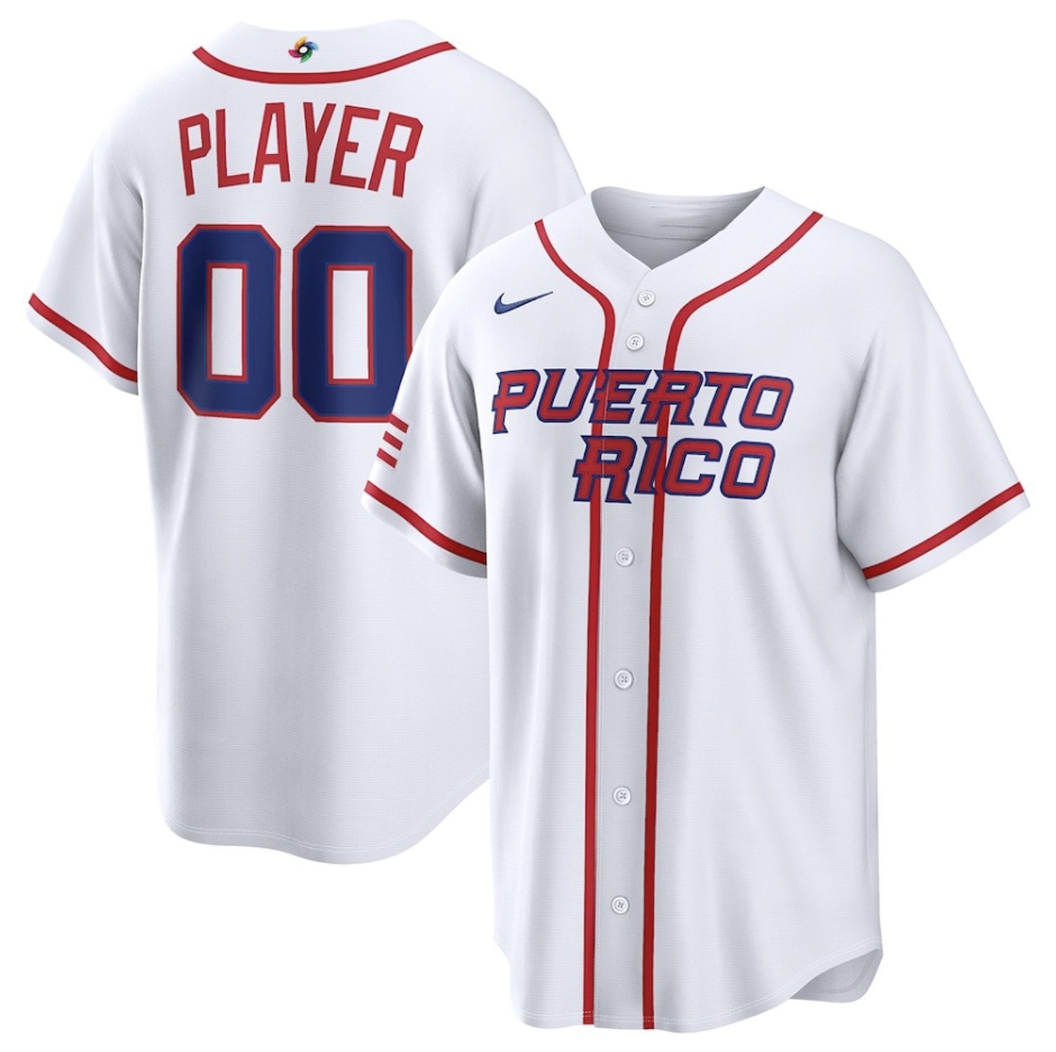 Men's Puerto Rico Baseball White 2026 World Baseball Classic !!