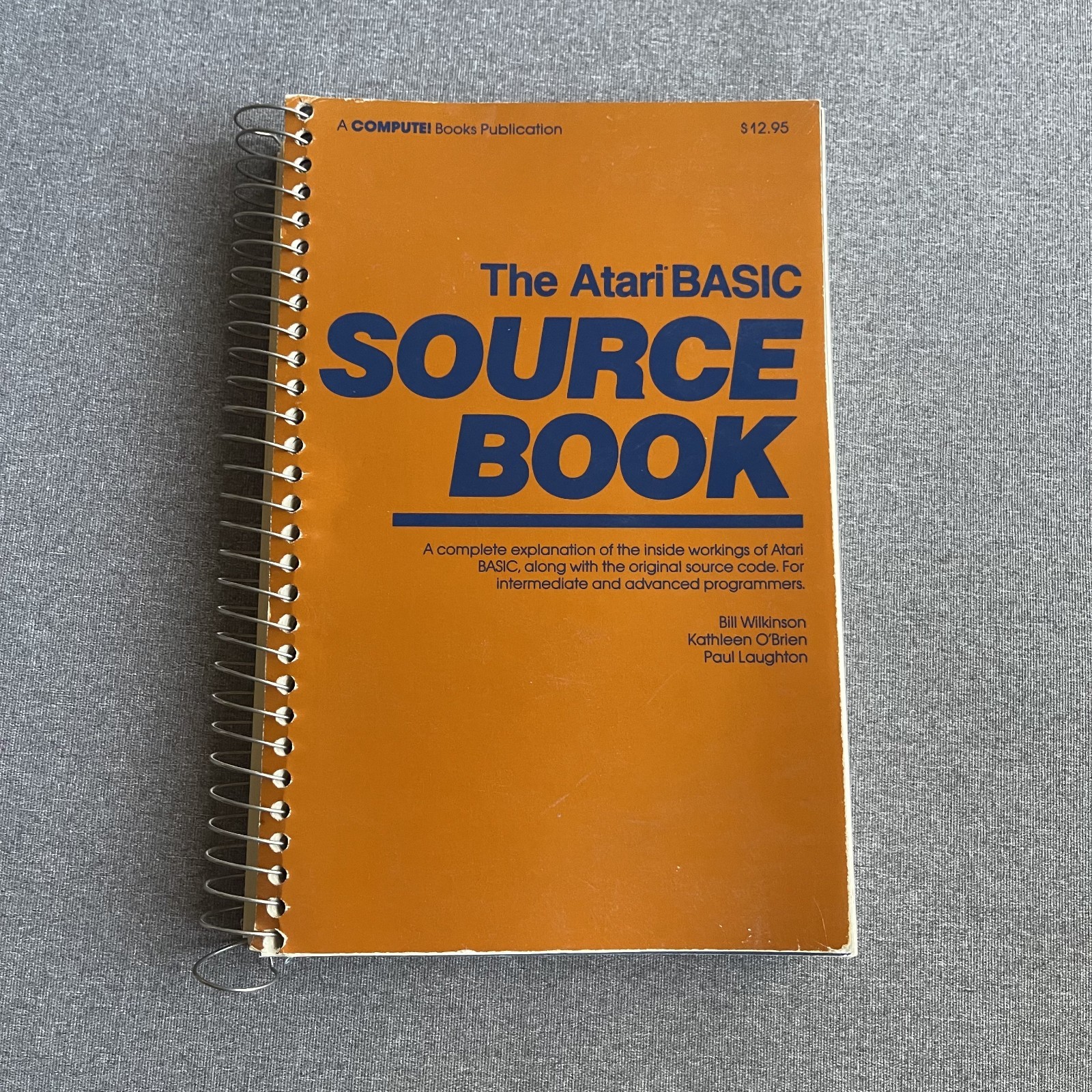 VINTAGE COMPUTE! BOOKS PUBLICATION THE ATARI BASIC SOURCE SPIRAL BOUND BOOK