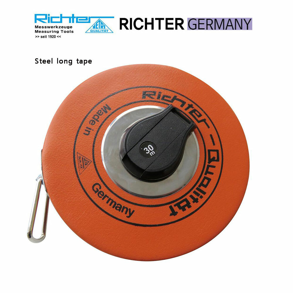 Steel long tape Germany Richter 10m,20m,30m,50m measure