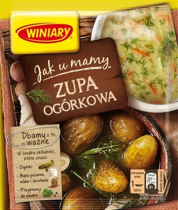 Winiary Zupa Ogorkowa Sour Brine Pickle Soup Mix 42g Bag (3-Pack) Free Shipping!