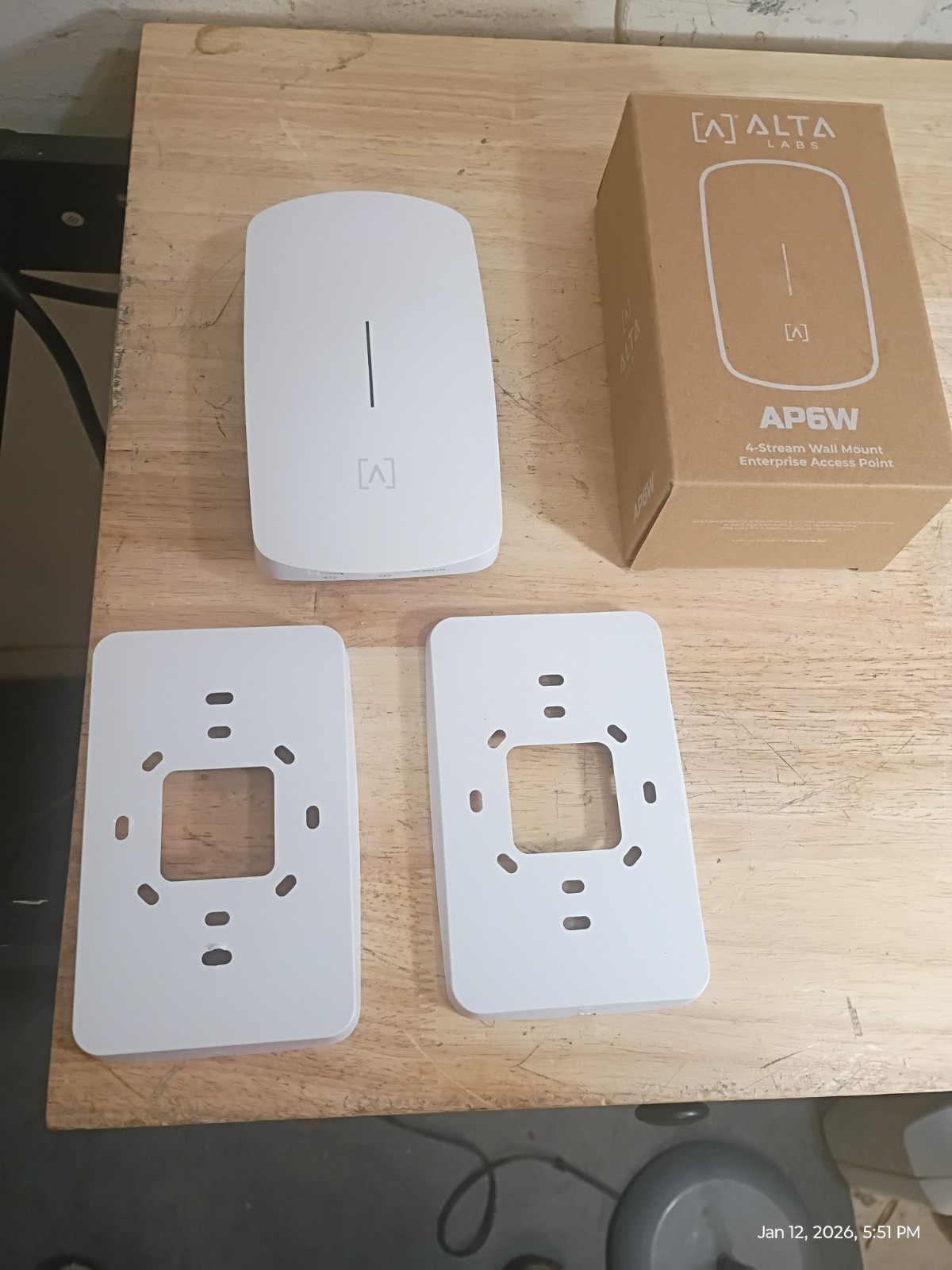 Alta Labs AP6W PoE WiFi 6 Wall Mount Access Point 3Gbps Dual Band IP54 **EUC