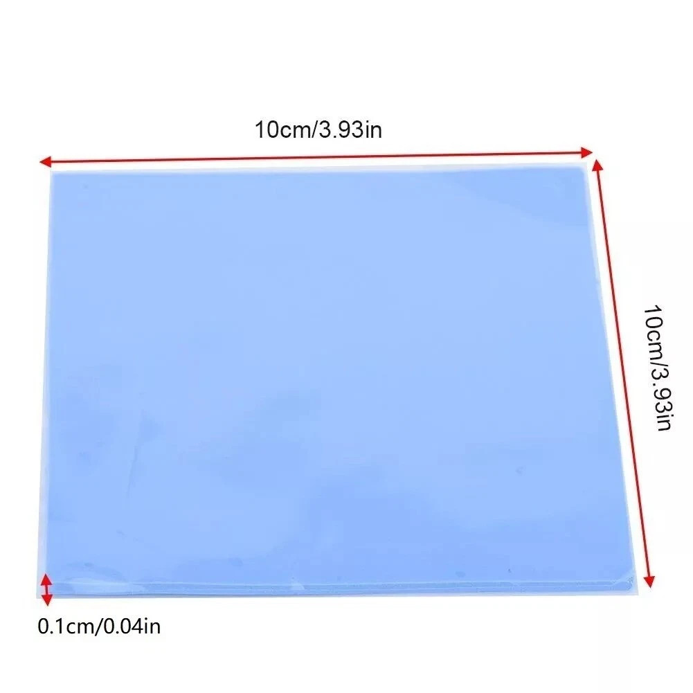 Thermal Conductive Silicone 100x100mm x 1mm For GPU CPU HeatSink Cooling Pad